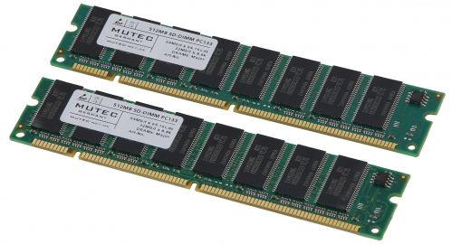 Yamaha Tyros / Motif RAM memory DIMM133 2x512MB