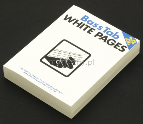 AN White Pages Bass Tab notepad for notes