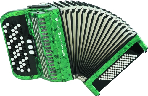 Weltmeister Romance 602 60/72/II/3 button accordion, green