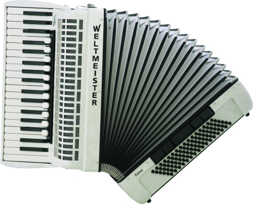 Weltmeister Topas 37/96/IV/11/5 Accordion, Italian Reeds (Pearl White)
