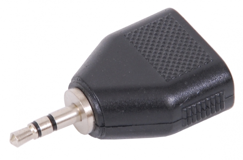 Monacor NTA-195 adapter 1 x stereo plug 3.5mm -> 2 x stereo socket 3.5mm