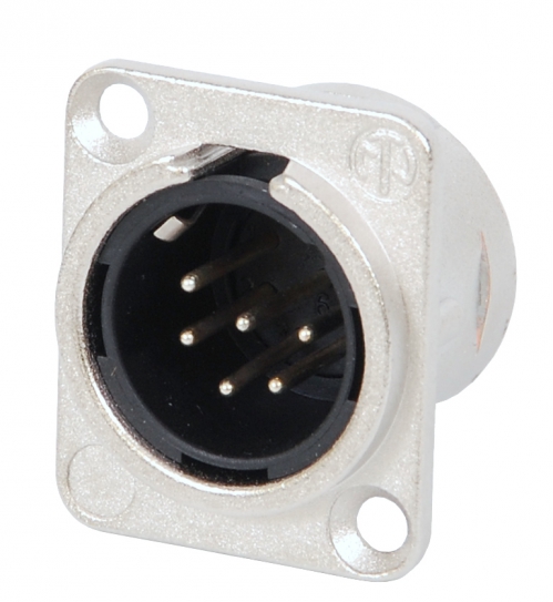 Neutrik NC6MD-L-1 male XLR panel socket