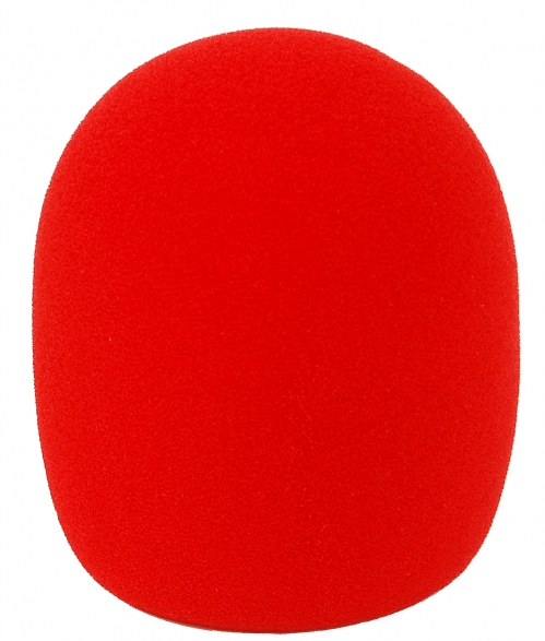 4Audio WS2 foam windscreen for microphone, red