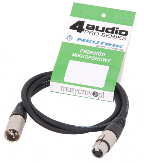 4Audio MIC2022 1m microphone cable XLR XLR Neutrik