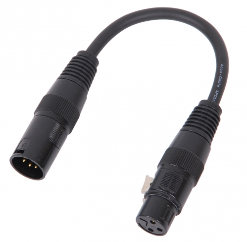 Accu Cable DMX 5 pin male to 3 pin female cable adapter
