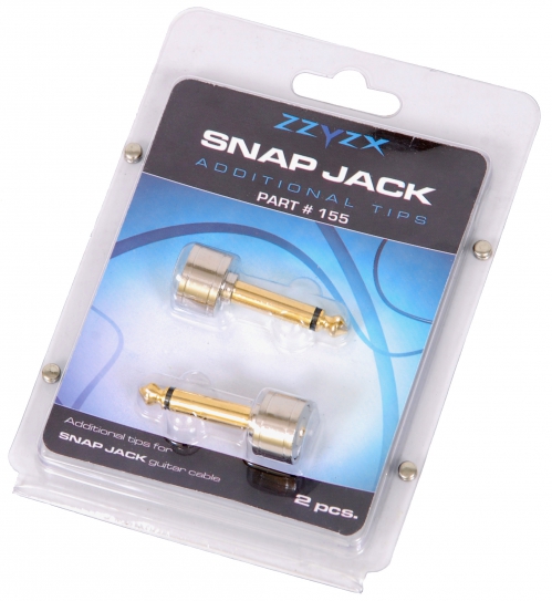 ZZYZX Snap Jack - additional tips for Snap Jack cable (2 x Straight Jack)