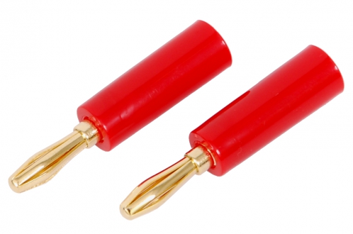 IXO S 534 banana connector red, pair
