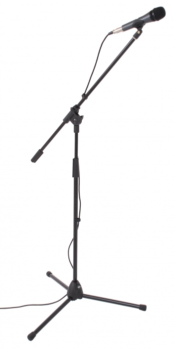 Sennheiser e-pack e-835S dynamic microphone with a stand and a cable
