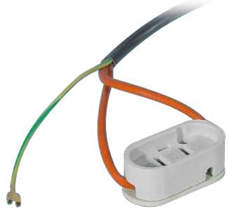 DTS GX16D PAR ceramic socket with cable 3x1.5 DTS GX16D PAR ceramic socket with cable 3x1.5