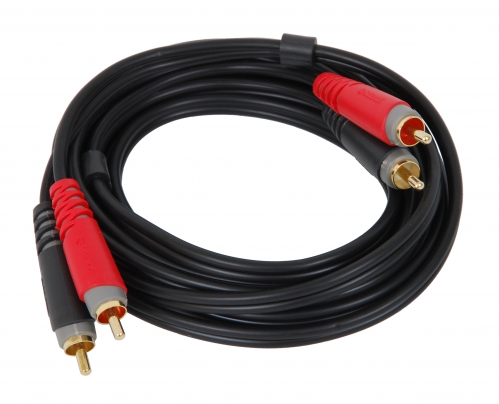 Câble adaptateur Jack 6.35mm mâle / 2x RCA mâle 2m KLOTZ : Câbles