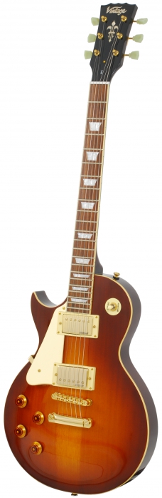 Vintage LV100TSB Left Handed Sunburst Electric Guitar