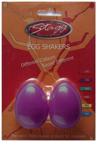 Stagg EGG-2PP shaker (pair) percussion instrument Stagg EGG-2PP shaker (pair) percussion instrument
