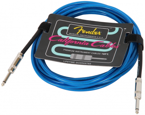 Fender California 18ft cable Lake Placid Blue