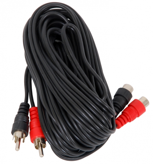 Monacor AC 601 extension cable with stereo RCA connectors