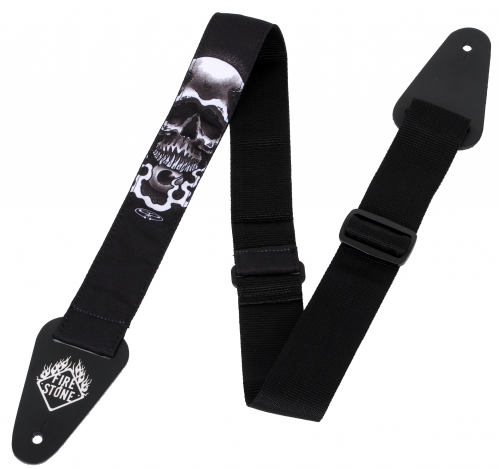 Gewa 531015 Tattoo Black&White Skull guitar strap Gewa 531015 Tattoo Black&White Skull guitar strap