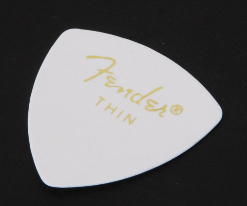 Fender White Pick Thin 346 pick