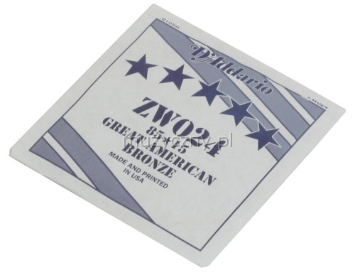 D′Addario ZW024 85/15 acoustic guitar string D′Addario ZW024 85/15 acoustic guitar string