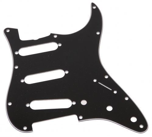 Fender 11 Hole Pickguard (for 62 and 60′s Strat) (Black/White/Black)