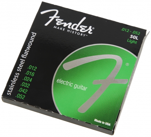 Fender 50L Flatwound electric guitar strings 12 52