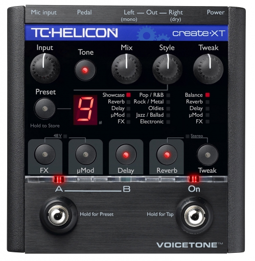 TC Helicon Voice Tone Create XT Vocal Effects Pedal