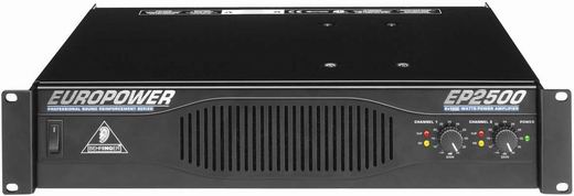 Behringer EP2500 power amplifier 2x1200W / 2 Ohm