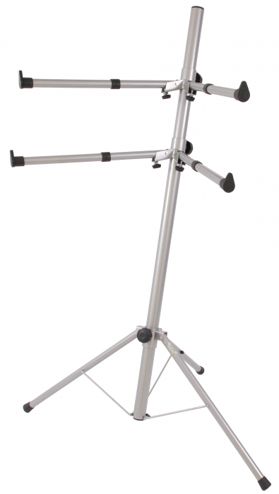 SR Ki02S K2 double keyboard stand, silver
