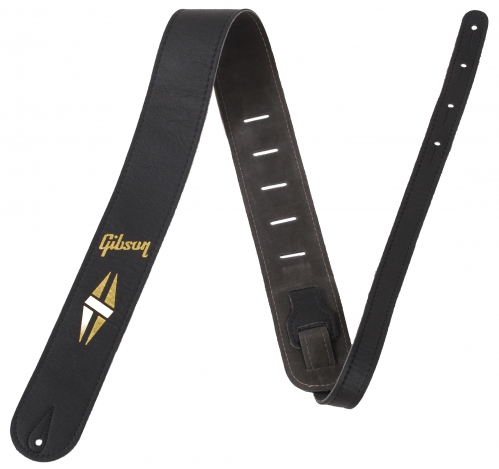 Gibson 2″ Glove Leather Black Beauty, leather guitar strap
