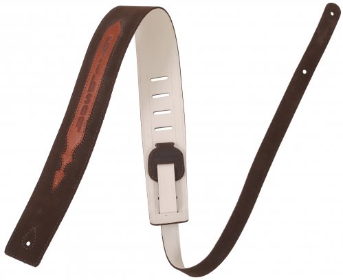 Gibson BL020 Brushed Leather Guitar Strap brown/cognac