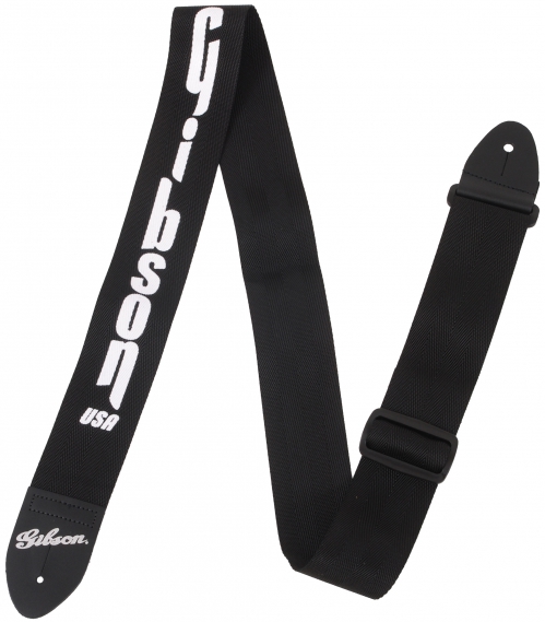 Gibson GSBU Gibson USA Style 2 Black, guitar strap