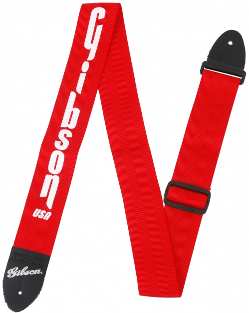Gibson GSBU Gibson USA Style 2 Red, guitar strap