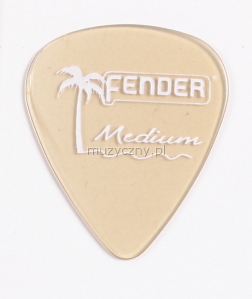 Fender California Clear medium gold pick
