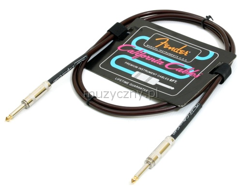 Fender California 6ft cable Candy Apple Red