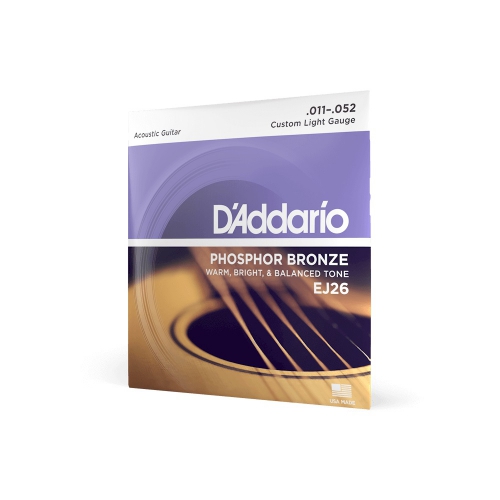 D′Addario EJ-26 acoustic guitar strings 11-52