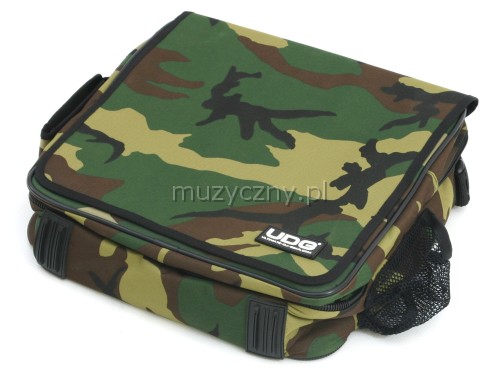 UDG Courier Bag Deluxe 45LP′s + laptop Army Green