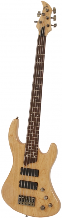 Esh Sovereign 5 bass guitar (natural high gloss, hi-end Piezo System)