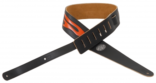 Gaucho GST-542 OR guitar strap Silhouet S. Orange