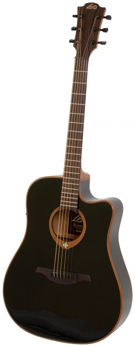 Lag GLA-T100-DCE-BLK acoustic guitar with EQ Tramontane