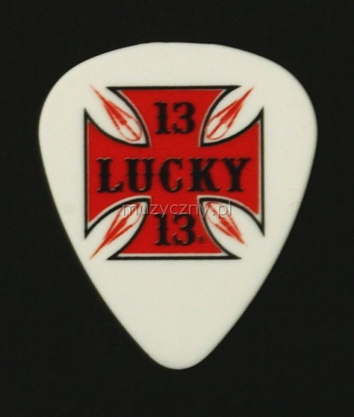 Dunlop Lucky 13  0.60 Guitar Pick (Red Cross)