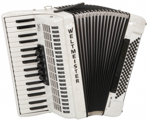 Weltmeister Achat 80 34/80/III/5/3 accordion (white)