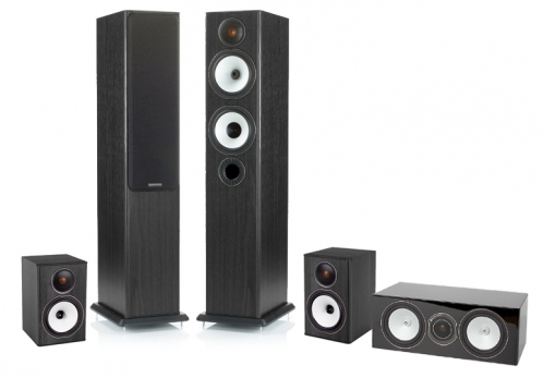 MonitorAudio BX5, BX1, BXCenter home cinema speaker set (Black)