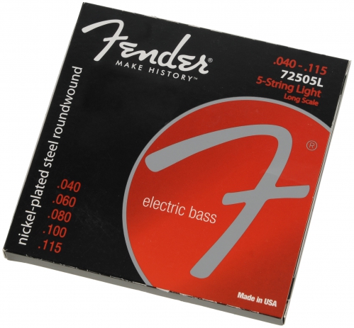 Fender Nickel Plated Steel 7250L-5 bass guitar 5 strings 40-115