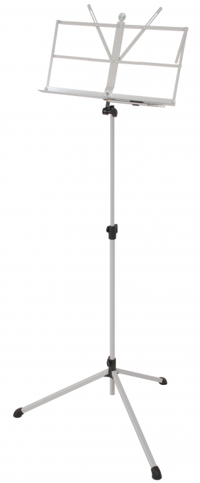 K&M 11100 Butterfly music stand, foldable, silver