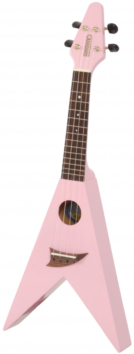 Mahalo UFV 1PK  soprano ukulele, pink V-model