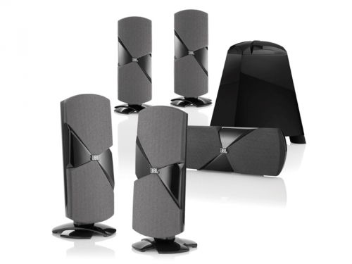 JBL CINEMA 500 speaker set with subwoofer Weave Design, black