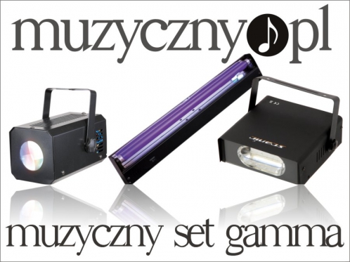 Scanic - music set Gamma - lighting set - Flower, Strobo 150W, UV 60