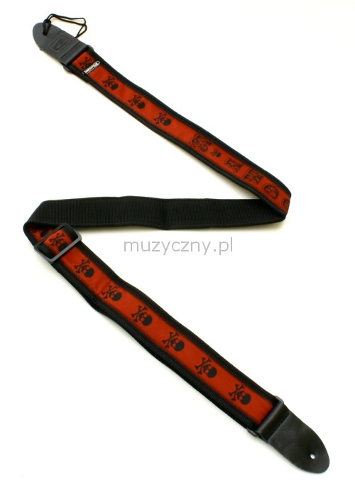 Dunlop D3816LS Lucky 13 Guitar Strap (Skull)