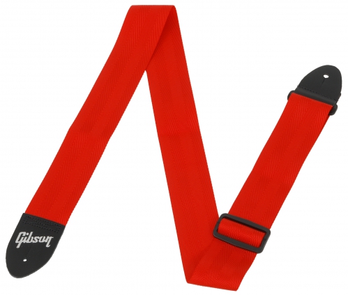 Gibson GSB20 Regular Style2″ Safety Strap Red guitar strap Gibson GSB20 Regular Style2″ Safety Strap Red guitar strap