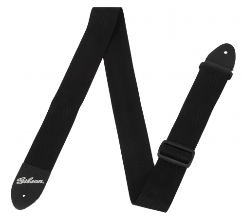 Gibson GSB10 Regular Style Safety Strap Black guitar strap