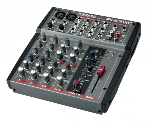 Phonic AM 240 D audio mixer with effect processor