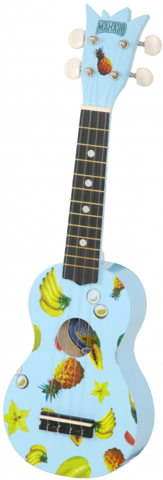 Mahalo U1 Kit LBN soprano ukulele, blue set